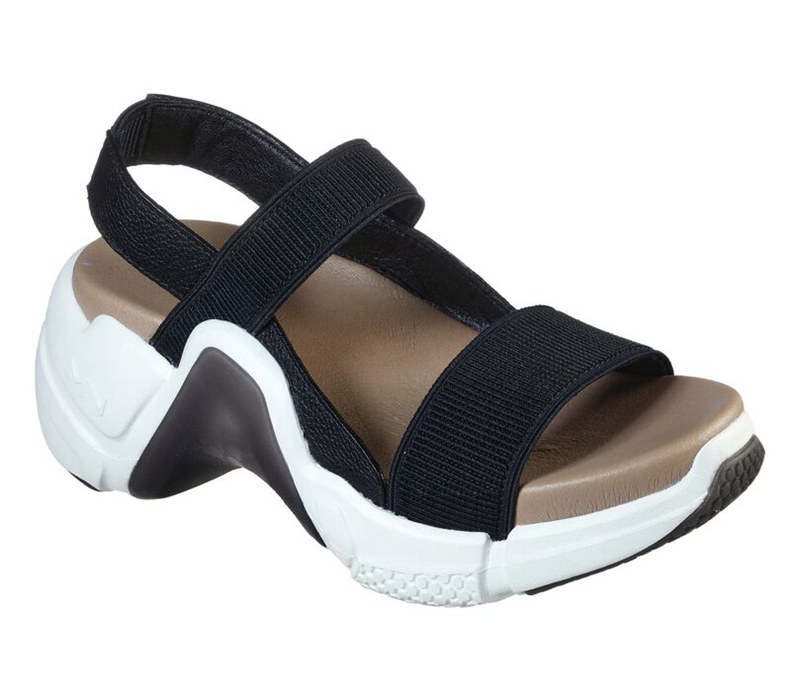 Skechers Dam Svarta Kilar Sandaler - Neo Block - Catalina - Sverige (VXZHI-4109)